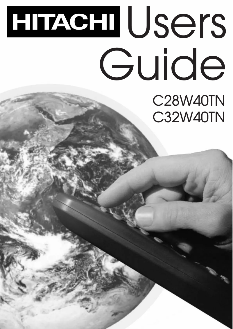 Page n°1 - Manuel utilisateur Hitachi C28W40TN