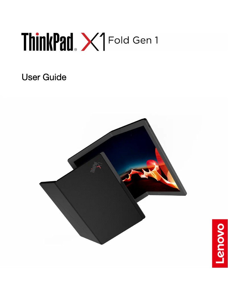Page 1 de la notice Manuel utilisateur Lenovo Thinkpad X1 Fold