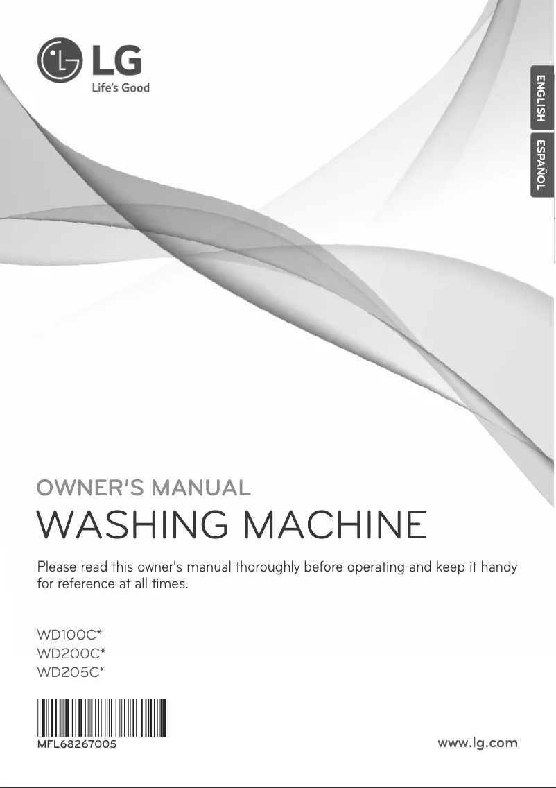 Page n°1 - Manuel utilisateur LG WD200CW