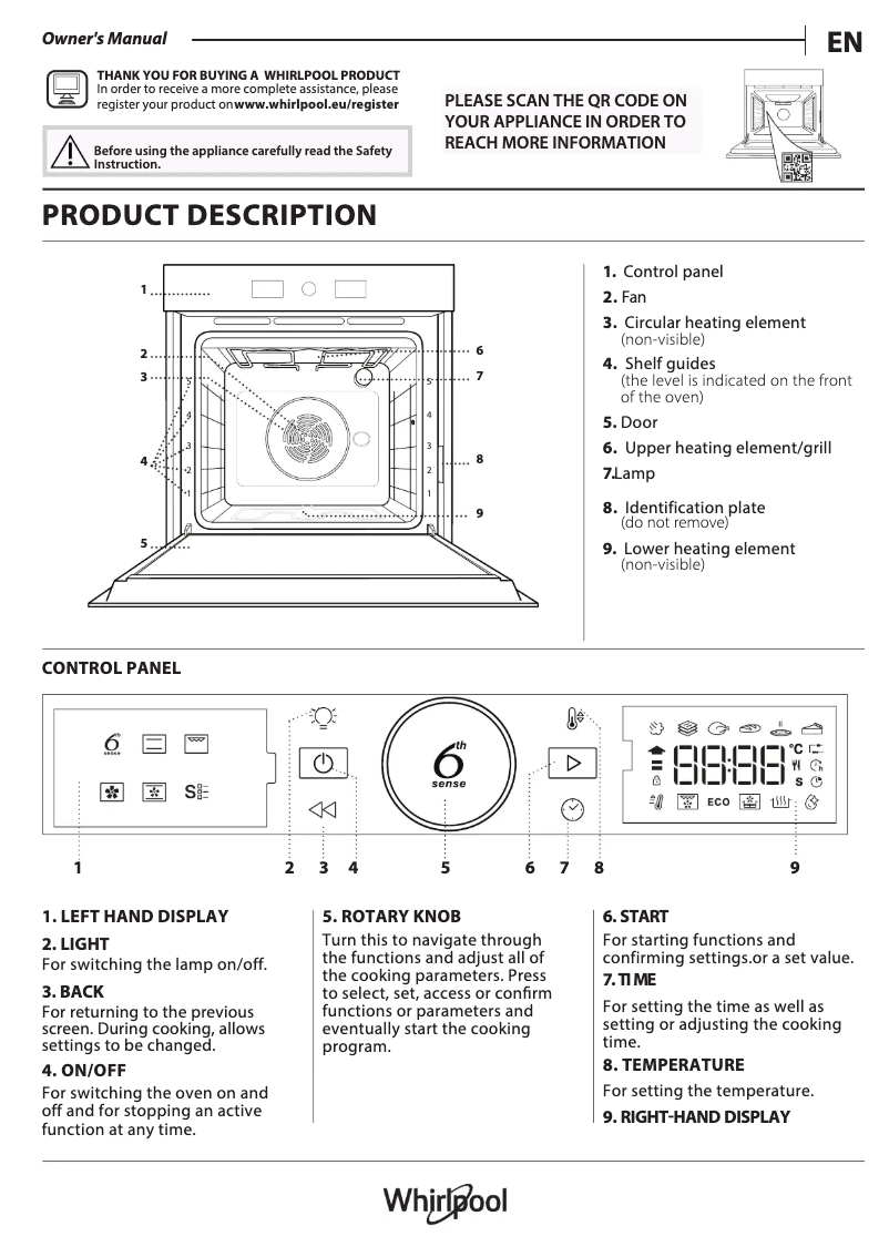 Imagen de la primera página del manual del dispositivo WOI5S8HM1SBA