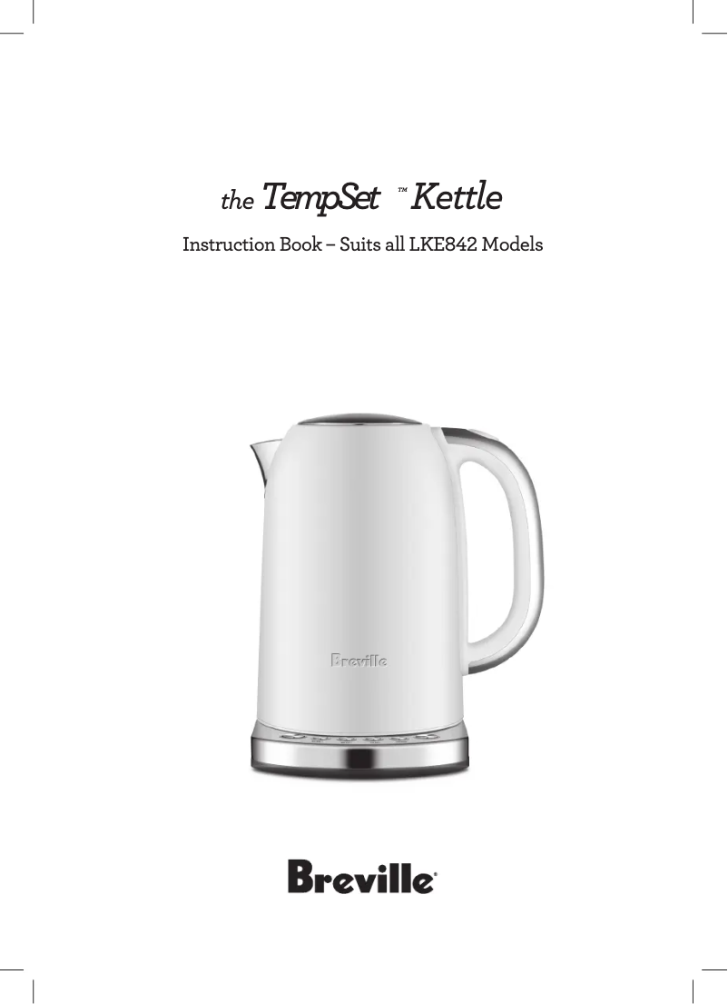 Image de la première page du manuel de l'appareil the TempSet LKE842