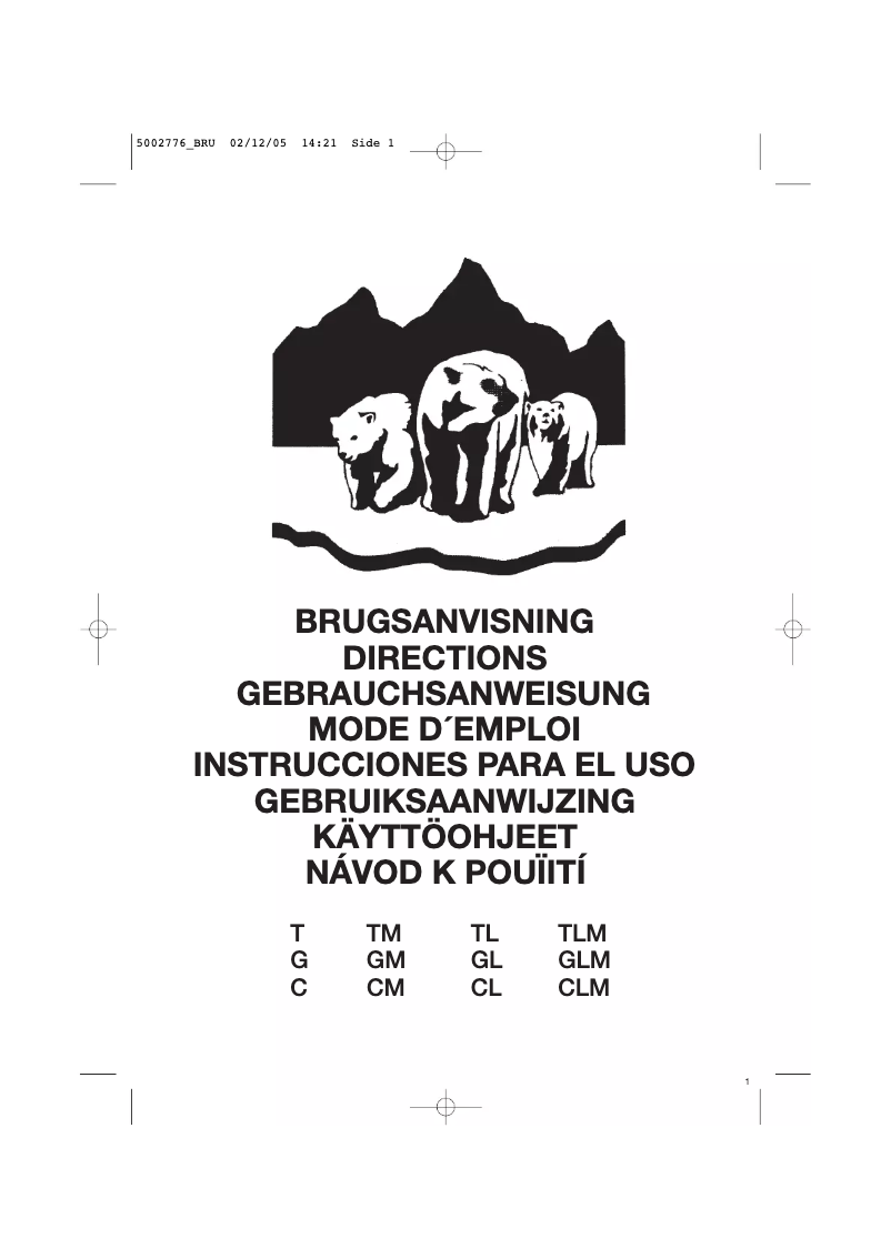 Page n°1 - Manuel utilisateur Frigor G115