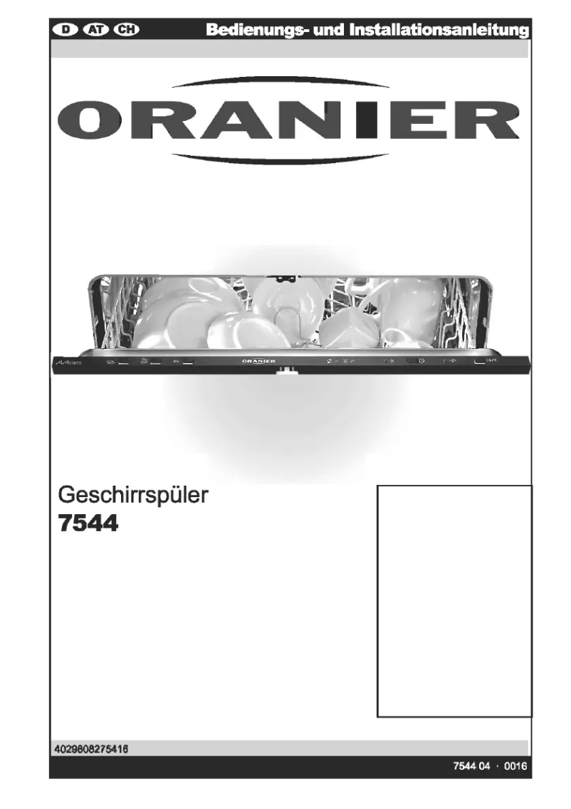 Page 1 de la notice Manuel utilisateur Oranier 7544