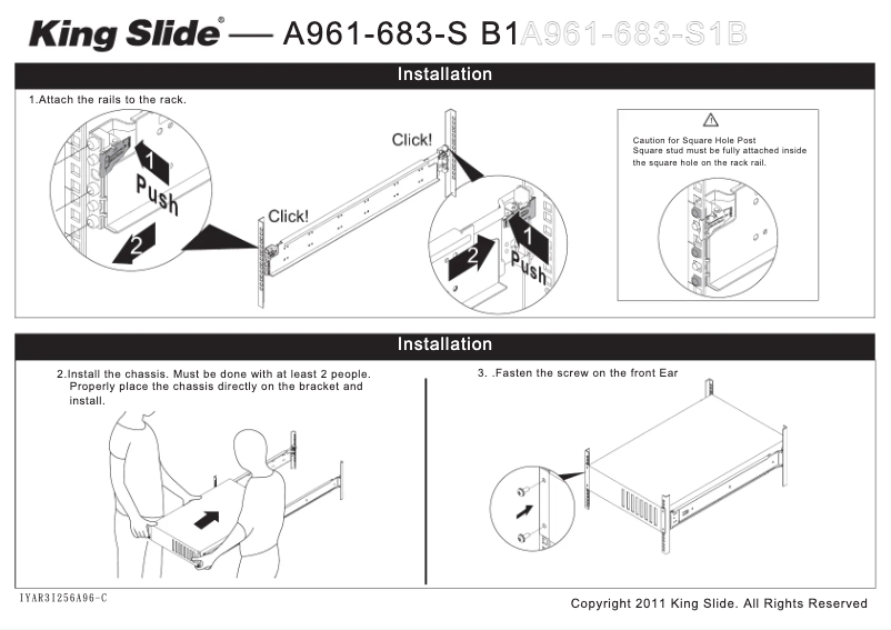 Page 1 de la notice Guide d'installation Gigabyte G482-Z54