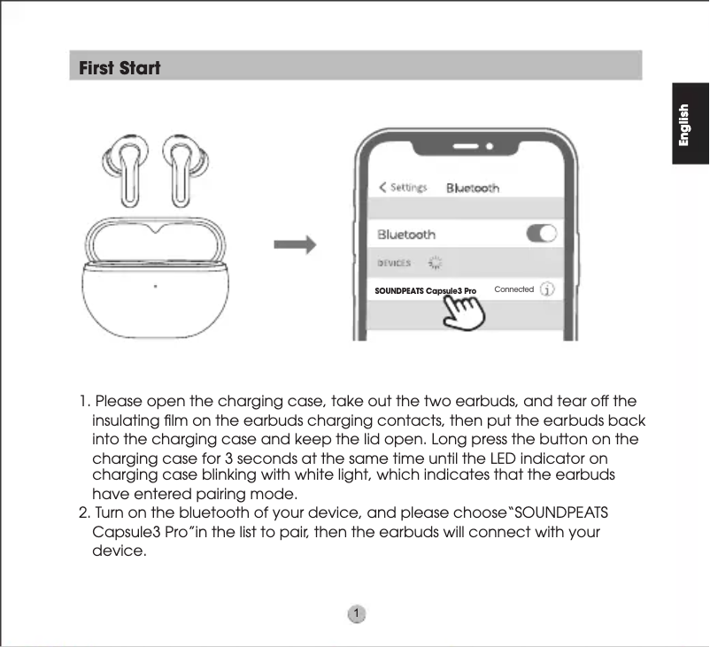 Image de la première page du manuel de l'appareil Capsule3 Pro