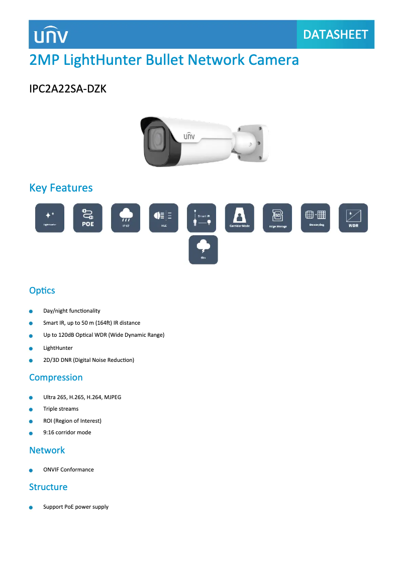 Image de la première page du manuel de l'appareil IPC2A22SA-DZK