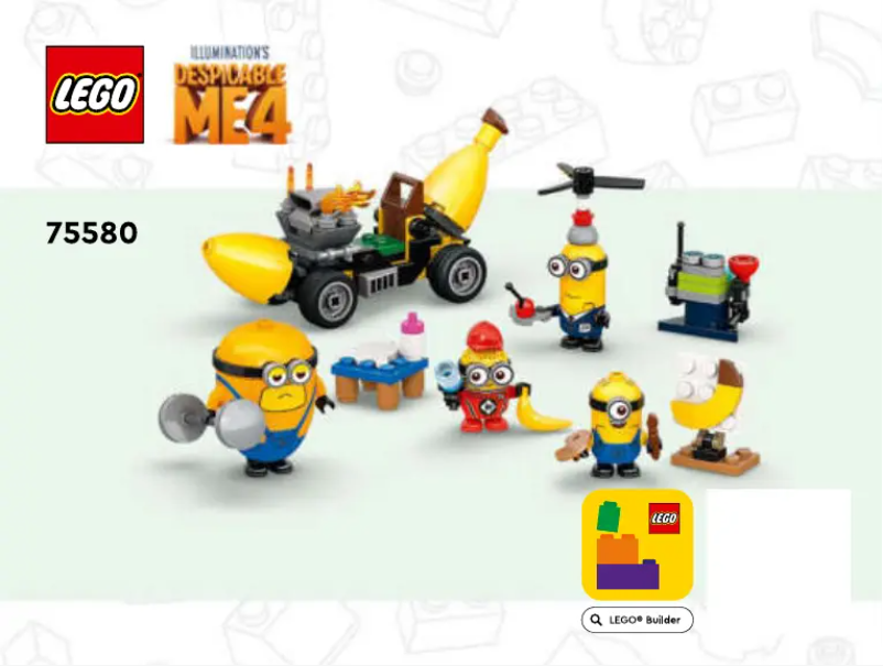 Page 1 de la notice Manuel utilisateur Lego Despicable Me 4 Minions 75580