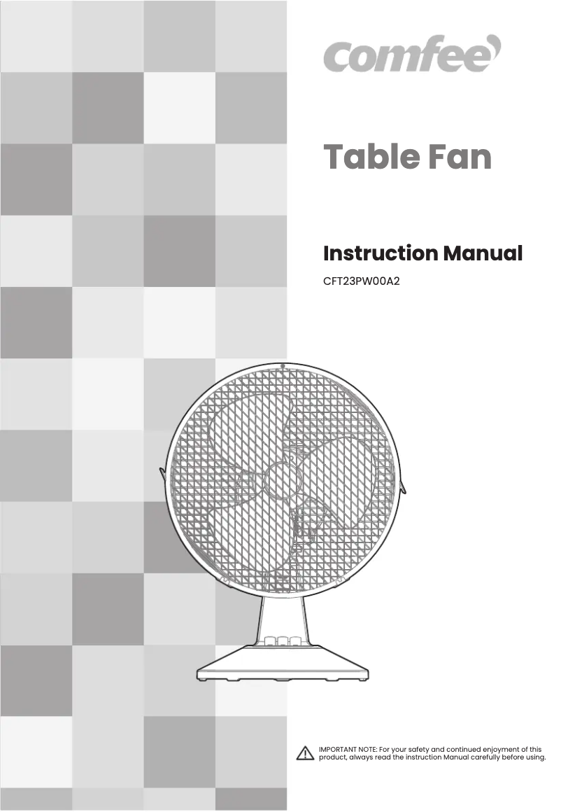 Page n°1 - Manuel utilisateur Comfee CFT23PW00A2