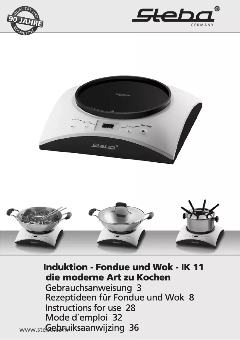 Página 1 del manual Manual de usuario Steba IK 11