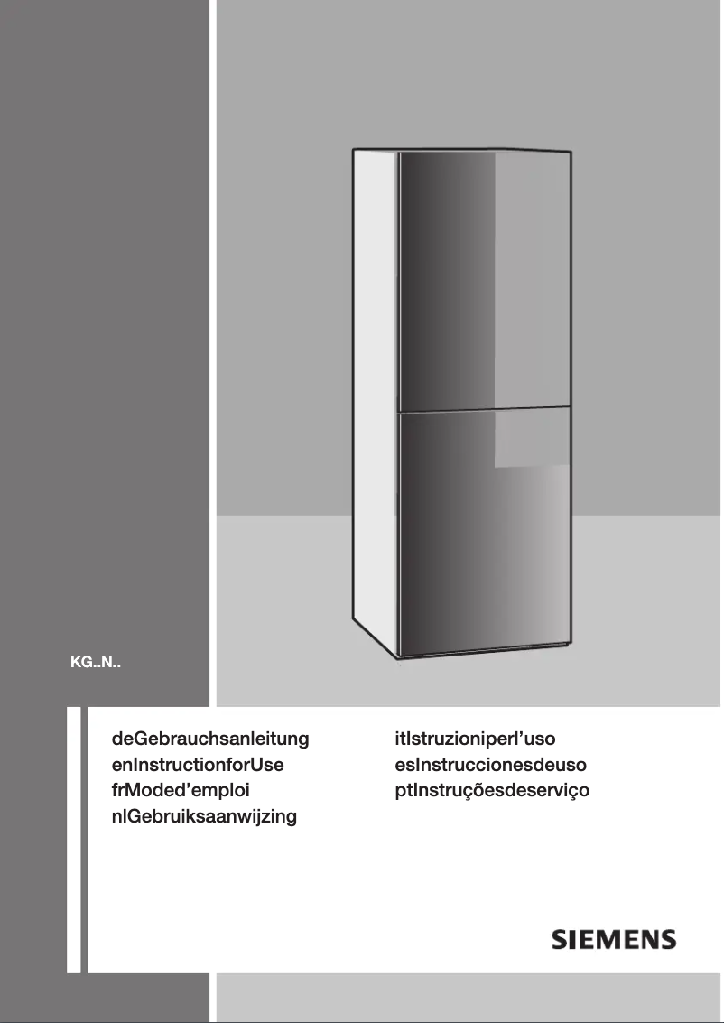 Page 1 de la notice Mode d'emploi Siemens KG36NSB40