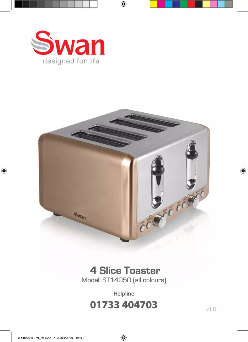 Page n°1 - Manuel utilisateur Swan ST14050COPN