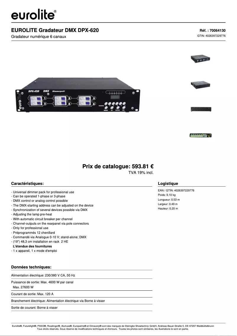 Image de la première page du manuel de l'appareil DPX-620