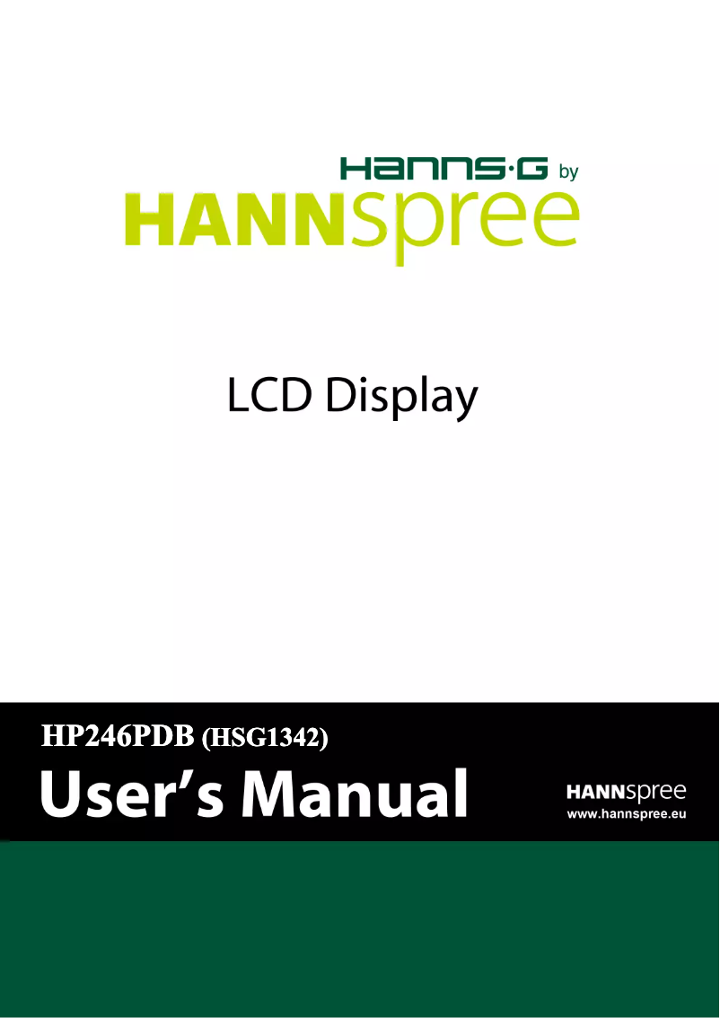 Image de la première page du manuel de l'appareil HP 246 PDB