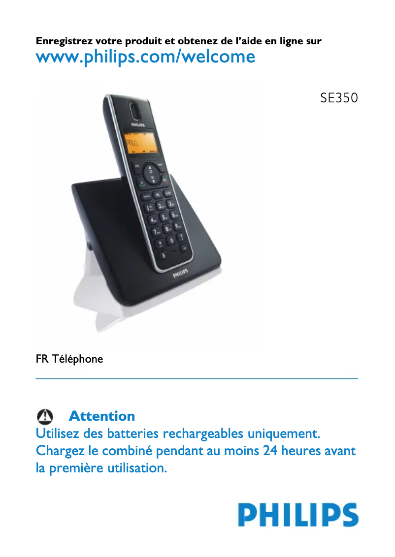 Image de la première page du manuel de l'appareil SE3501B