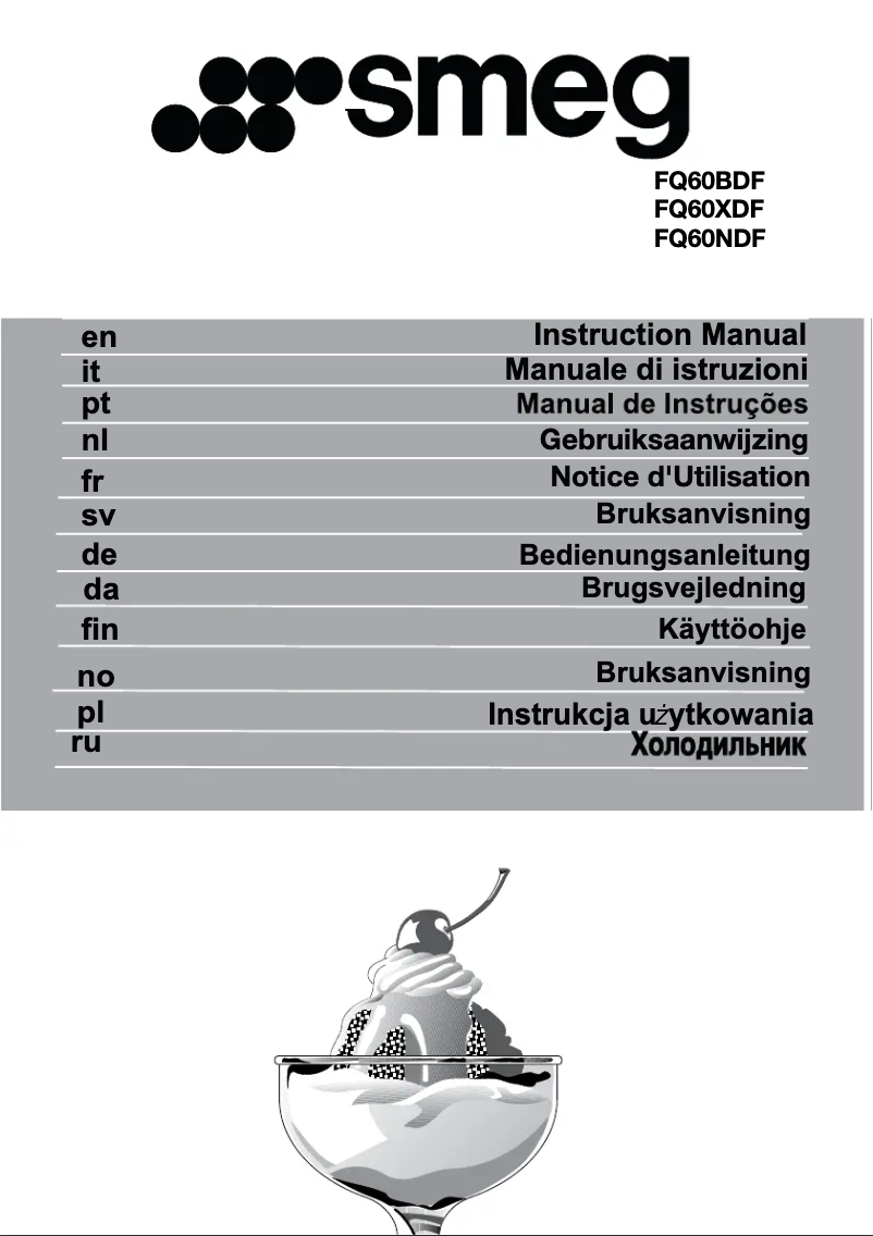 Página 1 del manual Folleto Smeg FQ60XDF