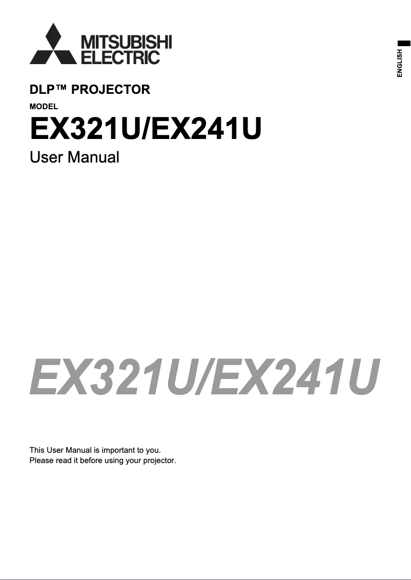 Image de la première page du manuel de l'appareil EX241U