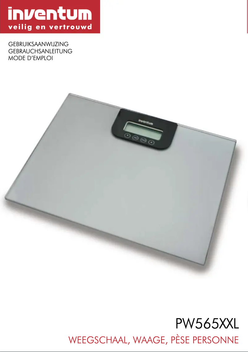 Page n°1 - Manuel utilisateur Inventum PW565XXL