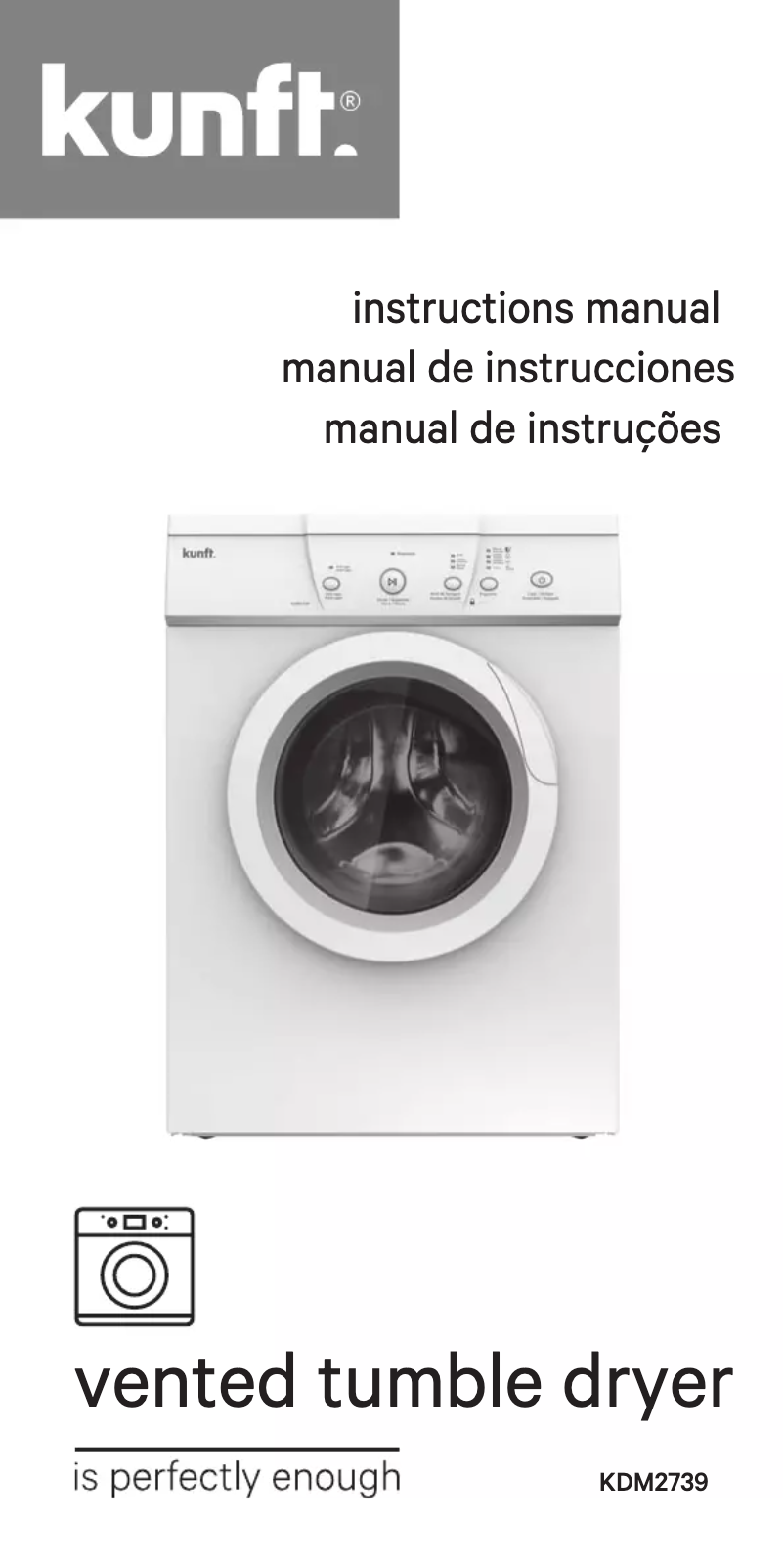 Imagen de la primera página del manual del dispositivo KDM2739