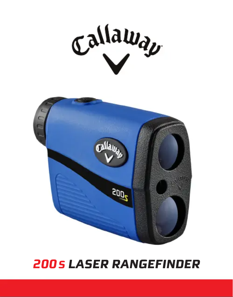 Page 1 de la notice Manuel utilisateur Callaway 200s