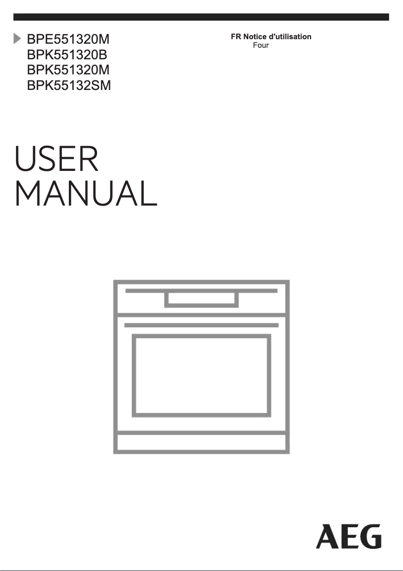 Page 1 de la notice Manuel utilisateur AEG BPK551320M