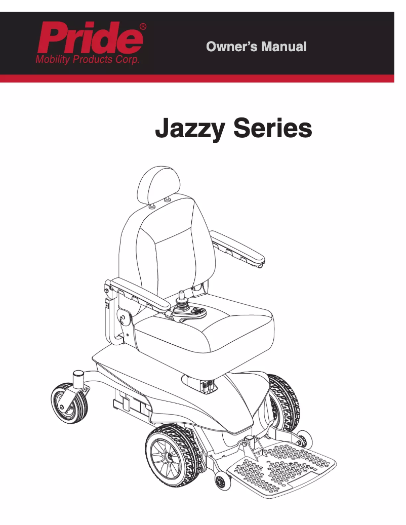 Page 1 de la notice Manuel utilisateur Pride Jazzy Elite ES-1