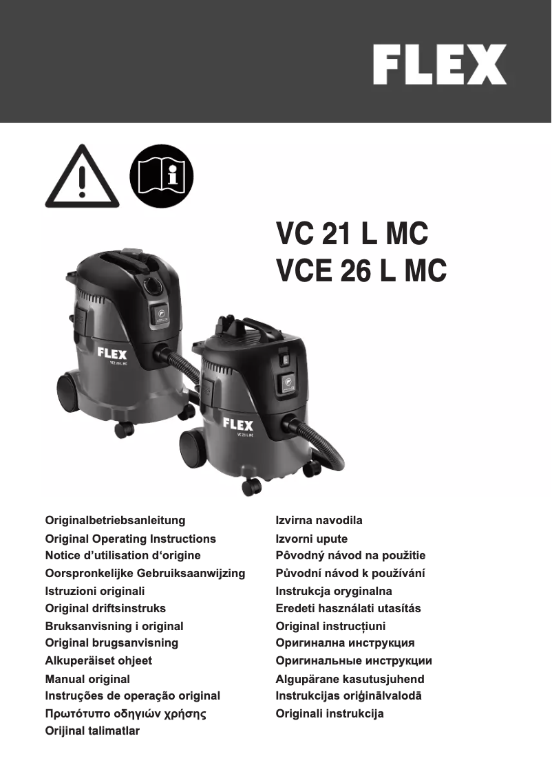 Imagen de la primera página del manual del dispositivo VCE 26 L MC