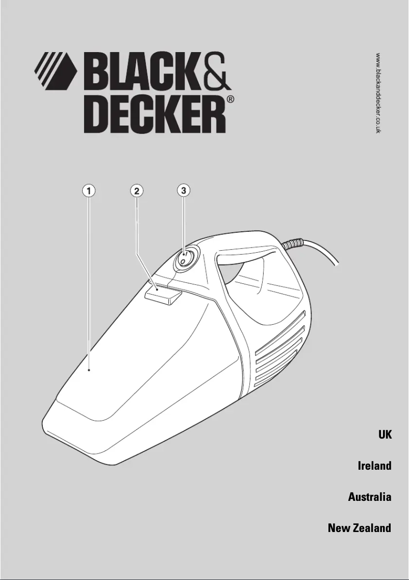Page n°1 - Manuel utilisateur Black & Decker Dustbuster VH800