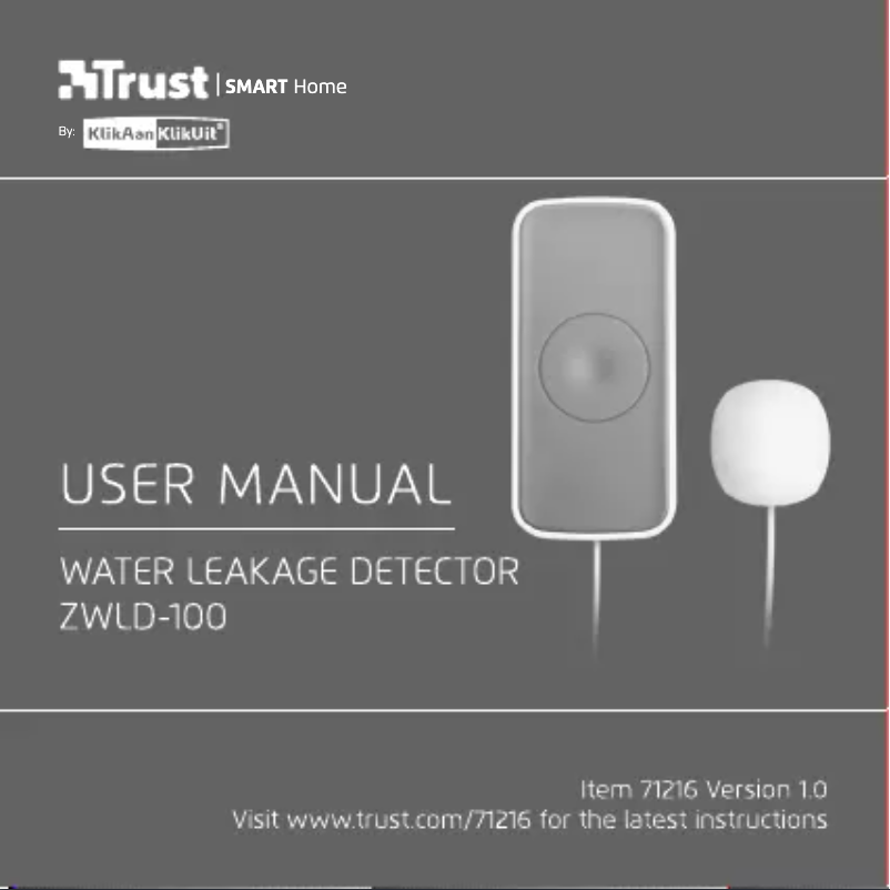 Page n°1 - Manuel utilisateur KlikaanKlikuit ZWLD-100