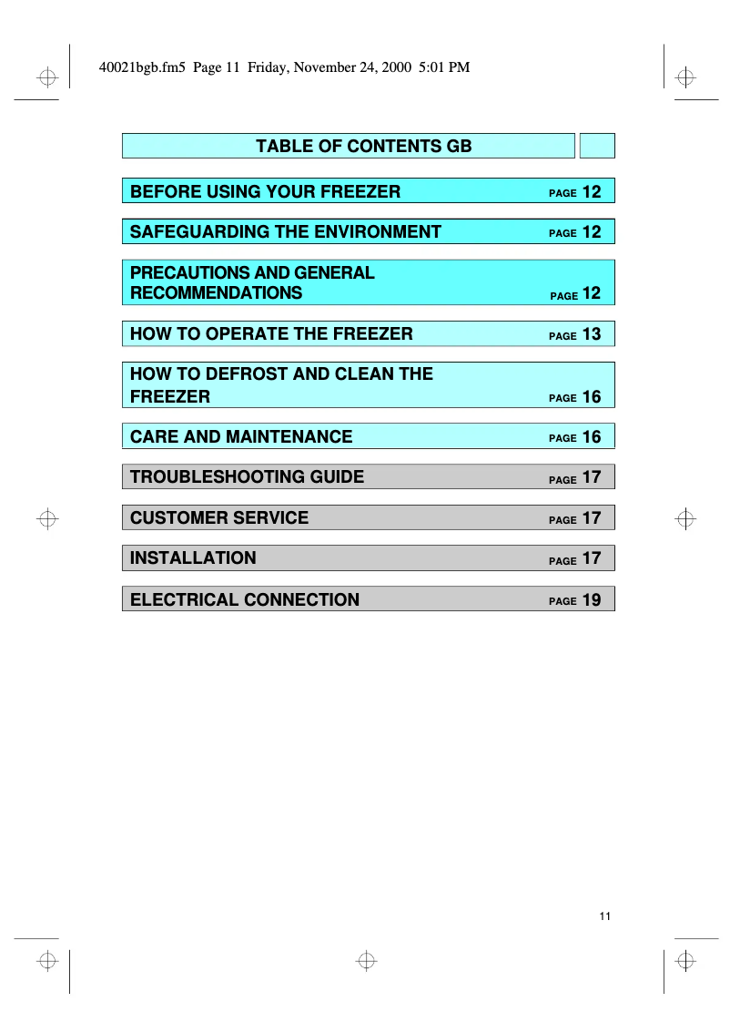 Image de la première page du manuel de l'appareil AFG 346/G