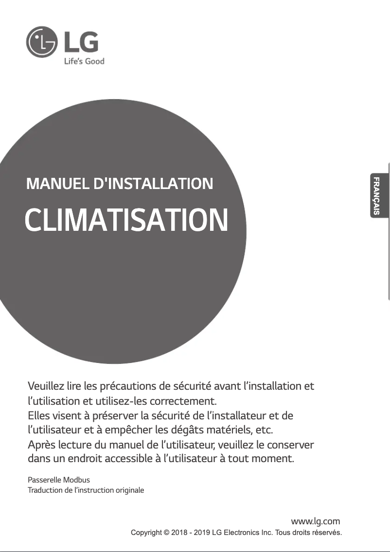 Page n°1 - Manuel utilisateur LG PMBUSB00A