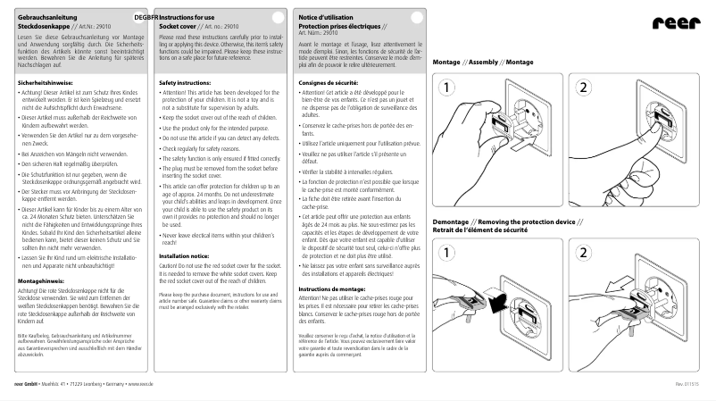 Image de la première page du manuel de l'appareil 29010