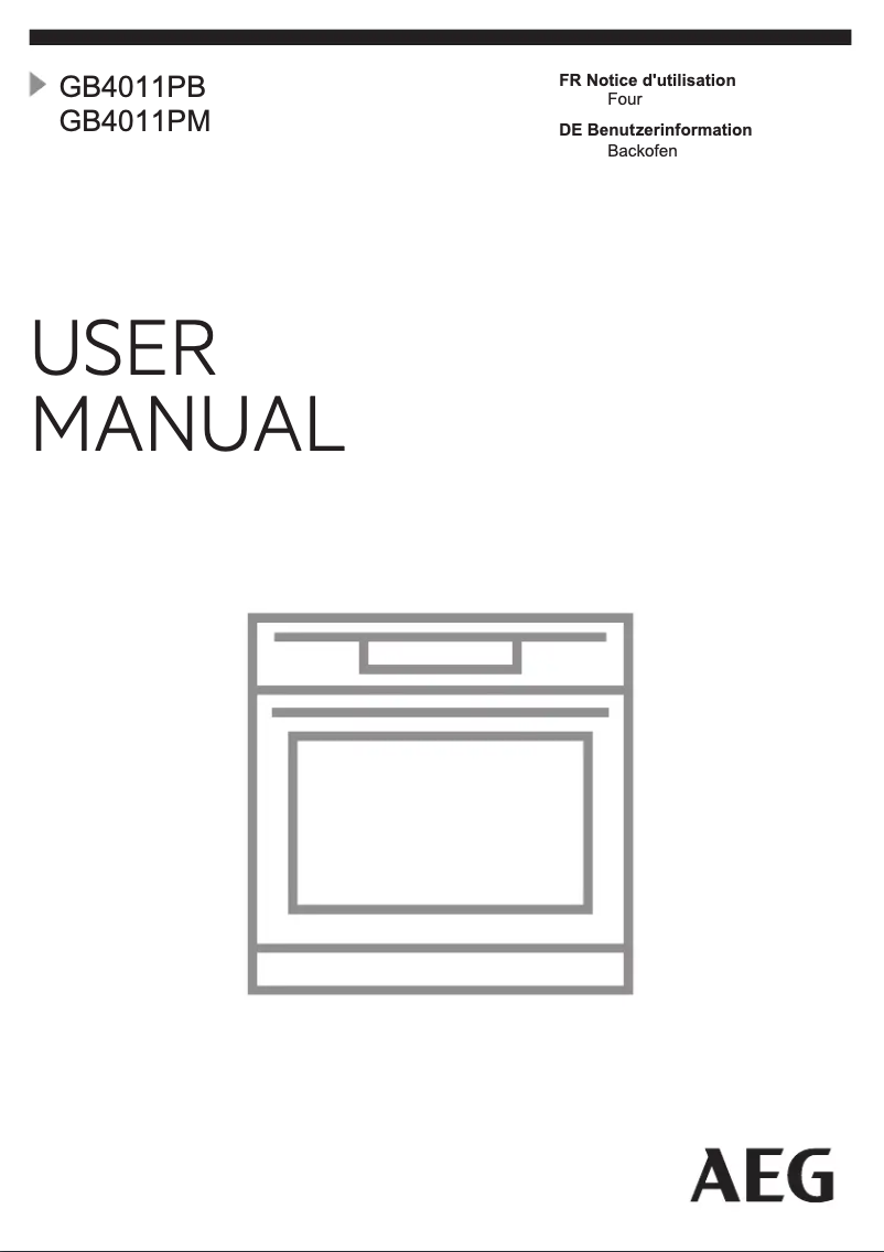 Page 1 de la notice Manuel utilisateur AEG GB4011PB