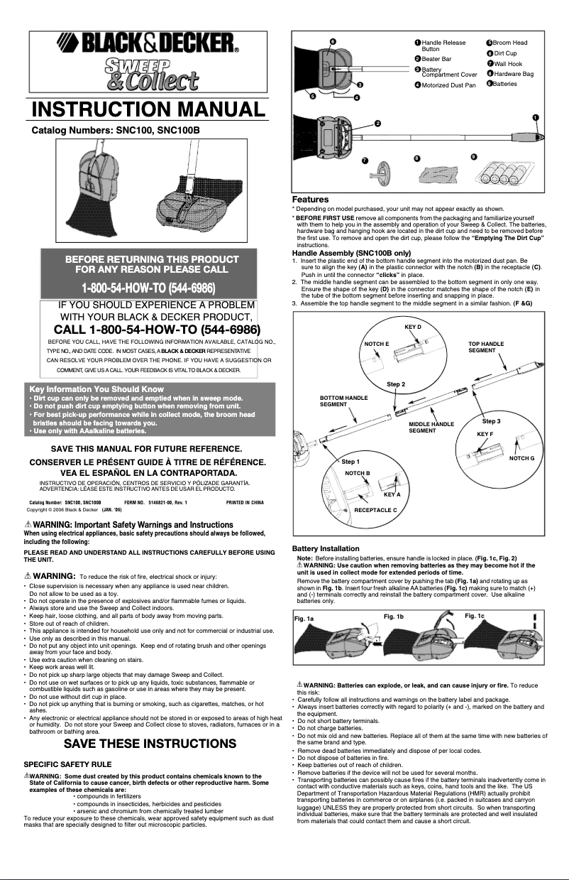 Image de la première page du manuel de l'appareil SNC100