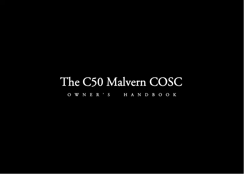 Page 1 de la notice Manuel utilisateur Christopher Ward C50 Malvern COSC