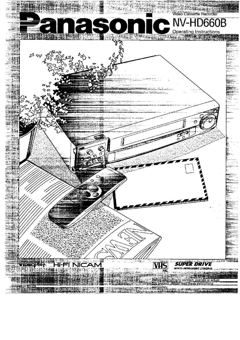 Page 1 de la notice Manuel utilisateur Panasonic NV-HD660B