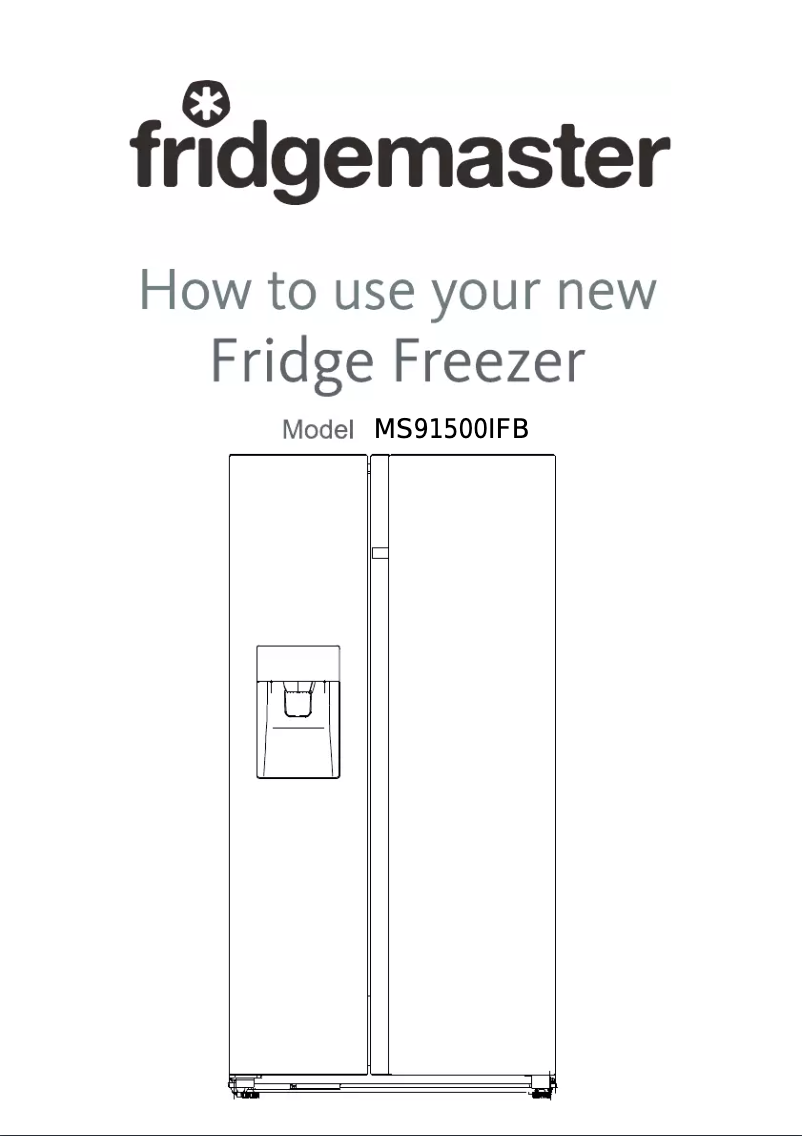 Page 1 de la notice Manuel utilisateur Fridgemaster MS91500IFB