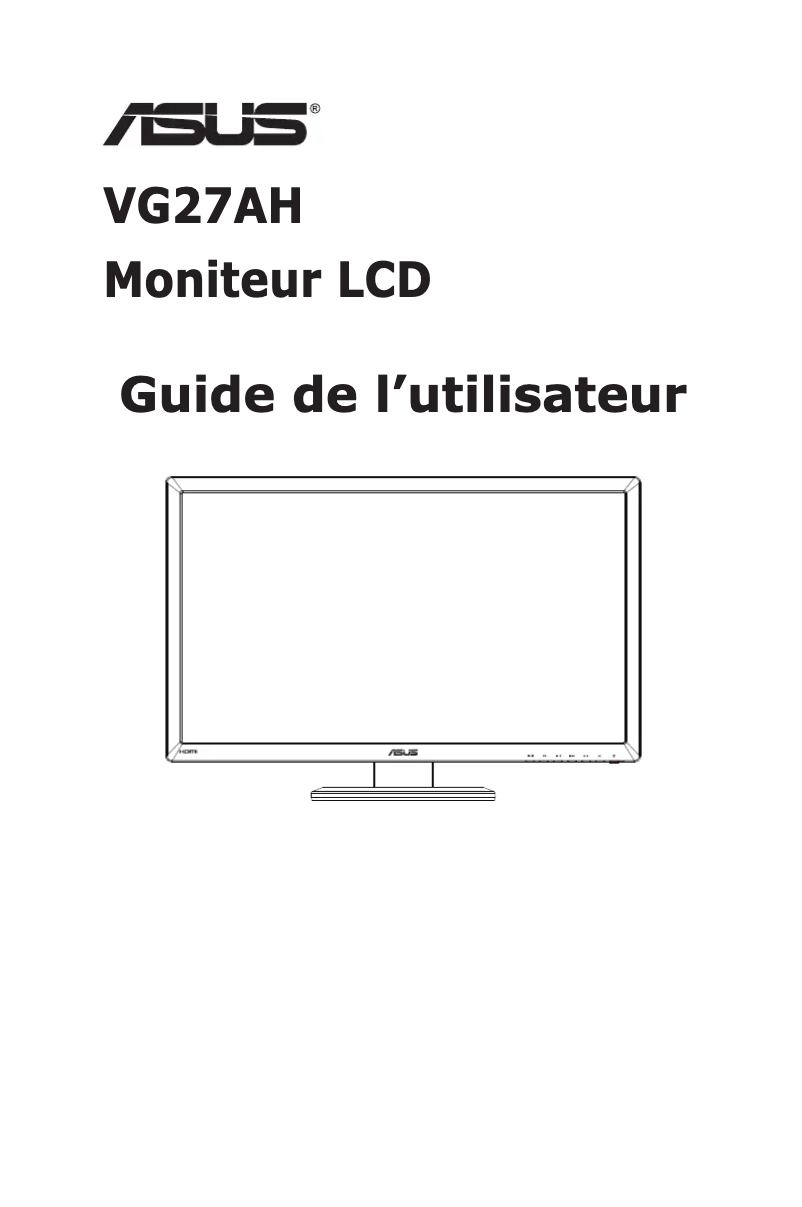 Page n°1 - Manuel utilisateur Asus VG27AH