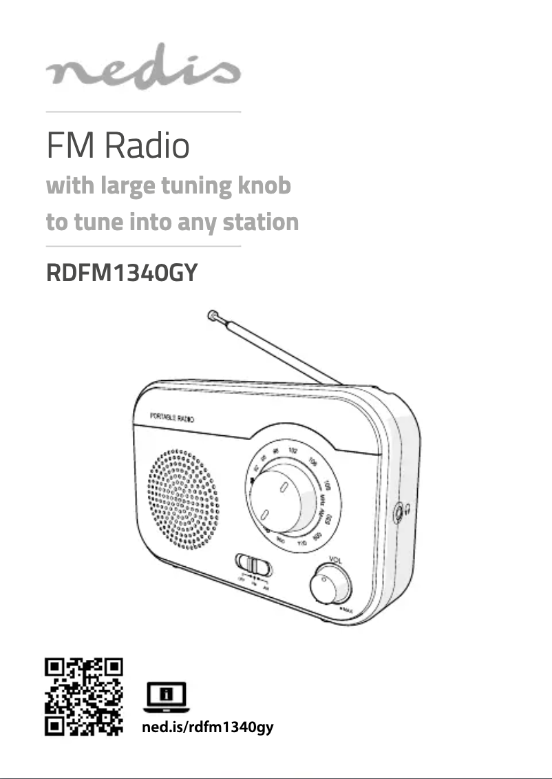 Página 1 del manual Manual de usuario Nedis RDFM1340GY