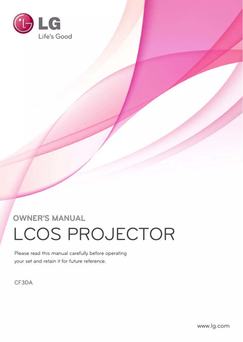 Página 1 del manual Manual de usuario LG CF3DA