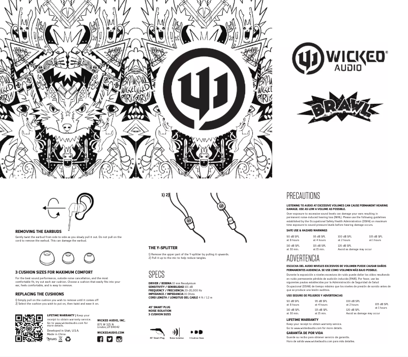 Page n°1 - Manuel utilisateur Wicked Audio Brawl