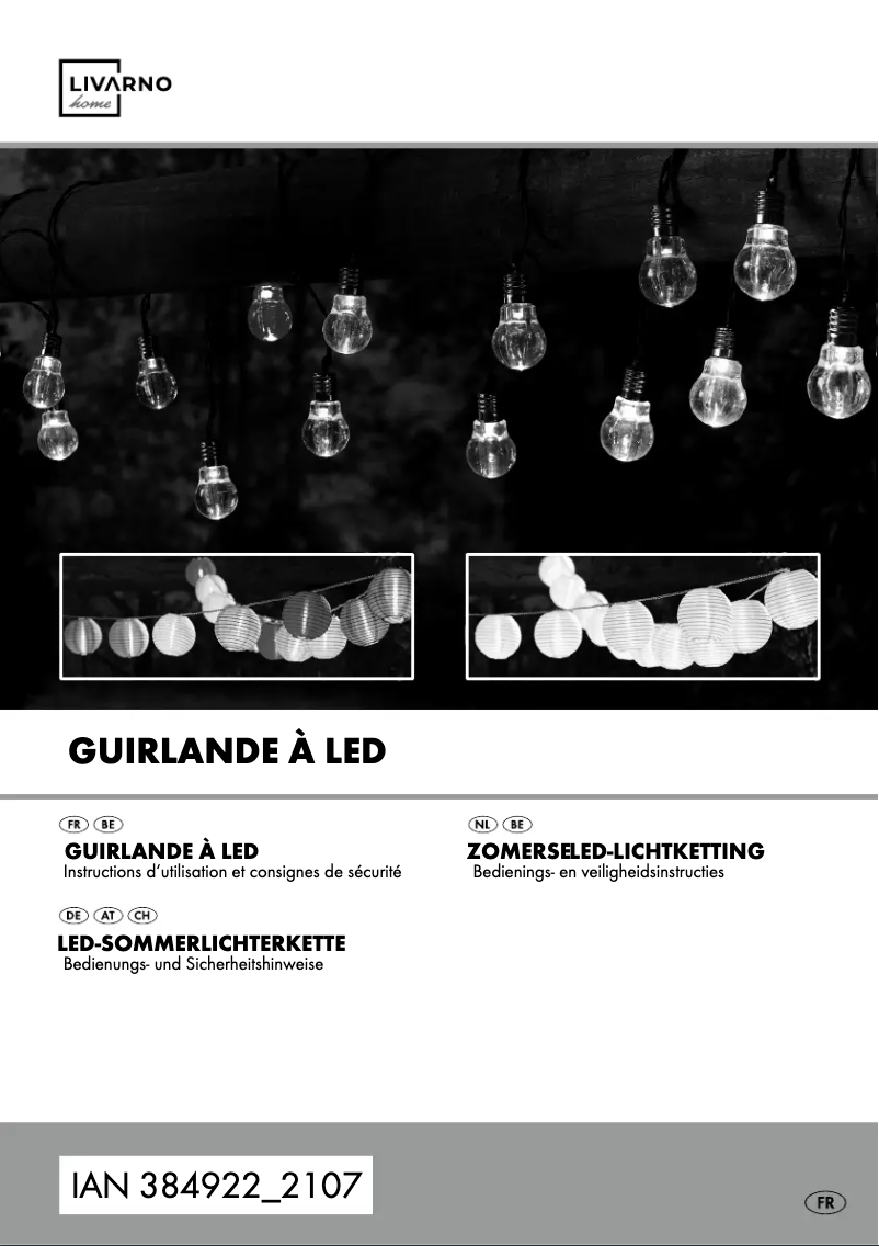 Page 1 de la notice Manuel utilisateur Livarno Lux HG06007A