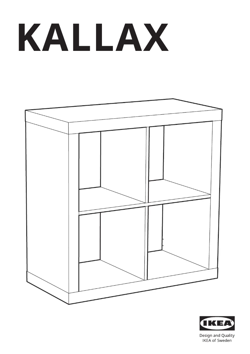 Imagen de la primera página del manual del dispositivo KALLAX 603.245.20