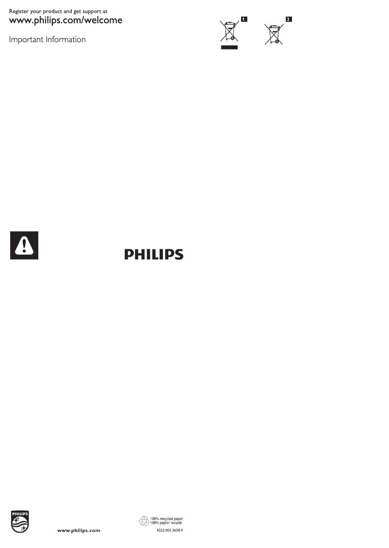 Page 1 de la notice Manuel utilisateur Philips Performer Expert FC9191