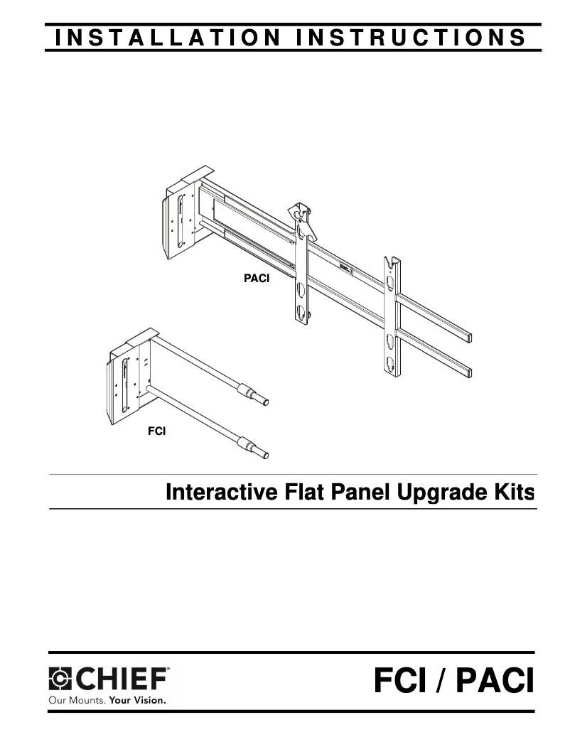 Page 1 de la notice Manuel utilisateur Chief PACI