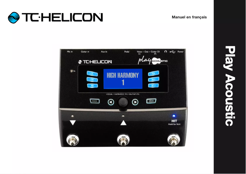 Page n°1 - Manuel utilisateur TC Helicon Play Acoustic