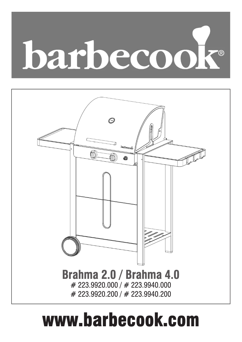 Page n°1 - Manuel utilisateur Barbecook Brahma 2.0