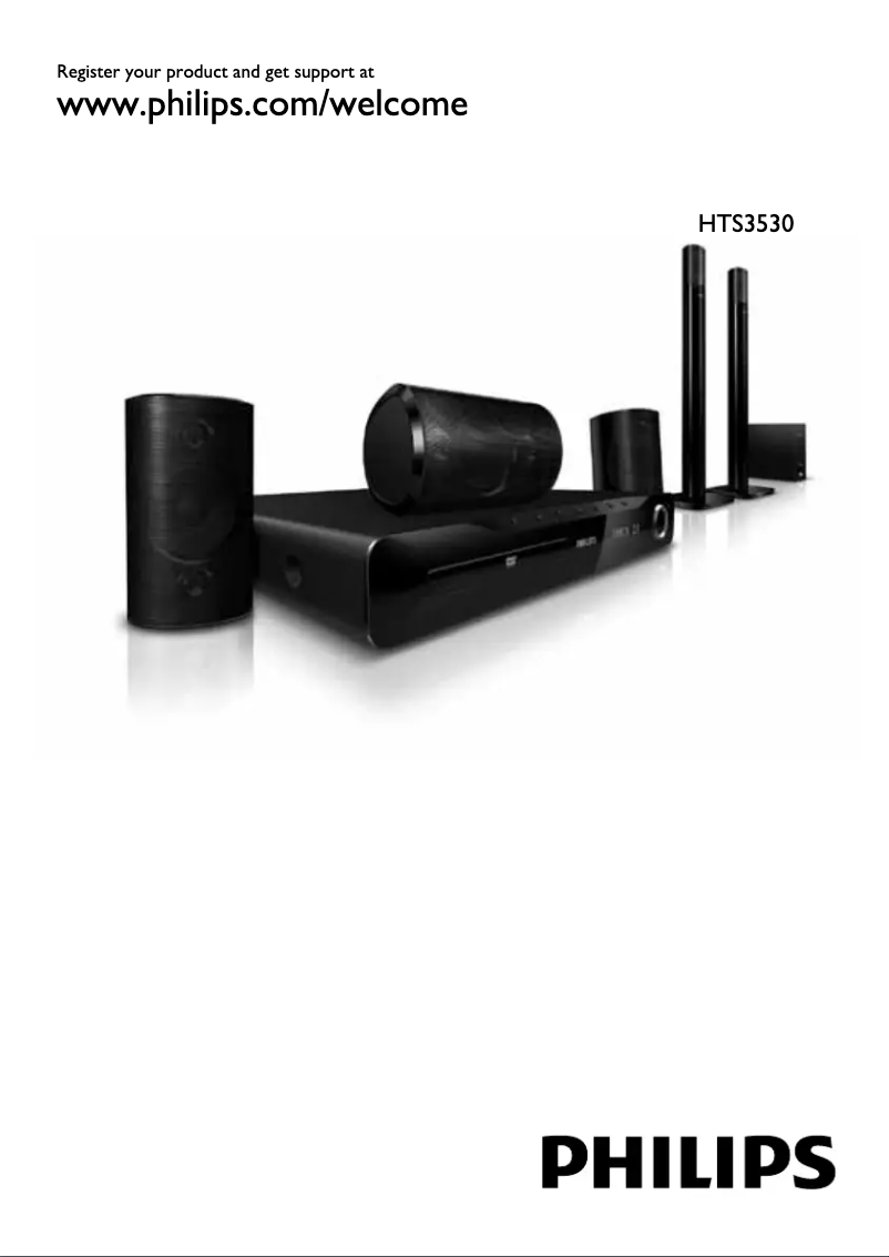Page n°1 - Manuel utilisateur Philips HTS3530