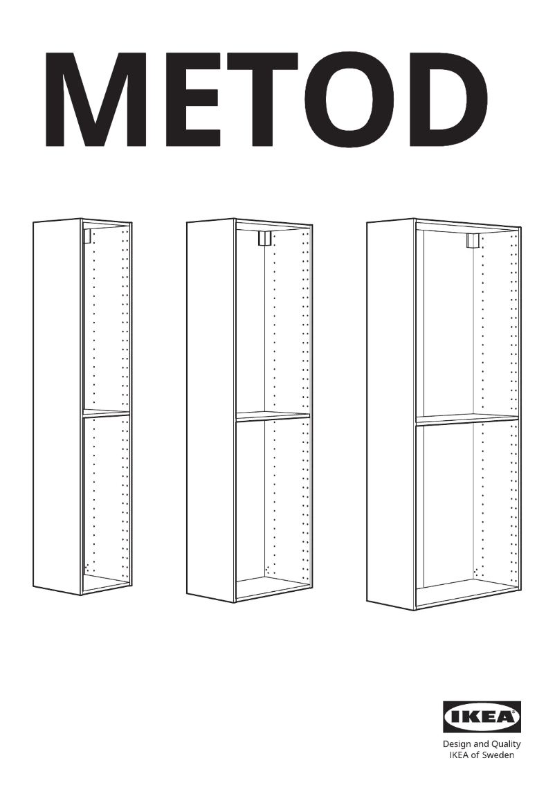 Page 1 de la notice Manuel utilisateur Ikea METOD 002.125.73