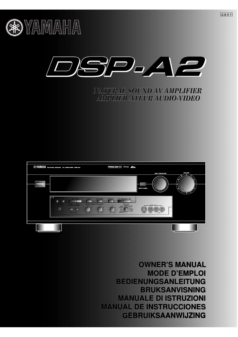 Page 1 de la notice Manuel utilisateur Yamaha DSP-A2