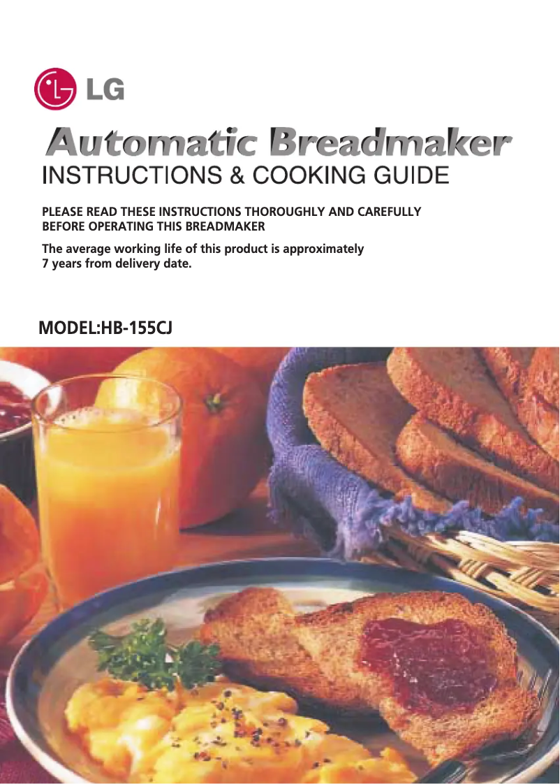 Page 1 de la notice Manuel utilisateur LG HB-155CJ